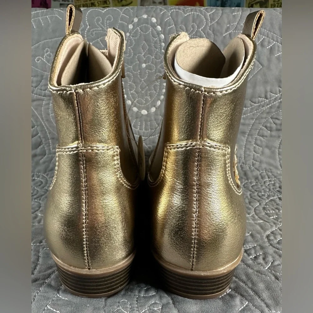 Sonoma Big Girls Gold Zaria Western Boots NWT Size Big Girls 4